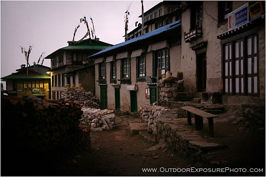 Print: Mysterious Streets Of Namche Bazaar