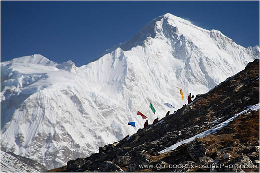 Print: Funeral Procession Below Cho Oyu
