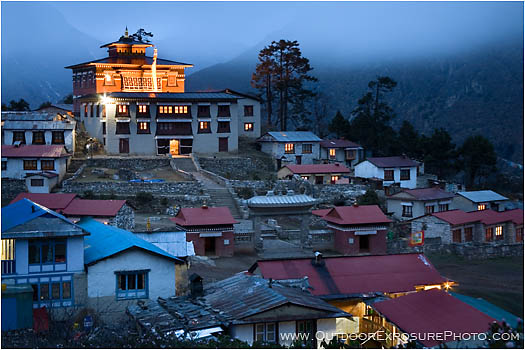 Rights Managed Stock Photo: Tengboche Monastery