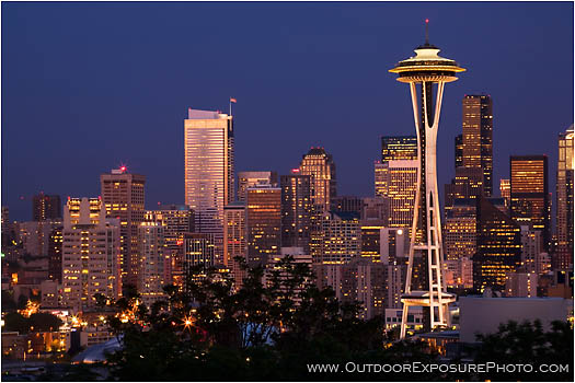 Rights Managed Stock Photo: Seattle From Queen Anne Hill