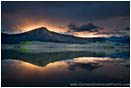 Rights Managed Stock Photo: Emigrant Lake Morning Rays