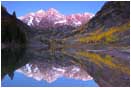 Rights Managed Stock Photo: Maroon Bells Reflection
