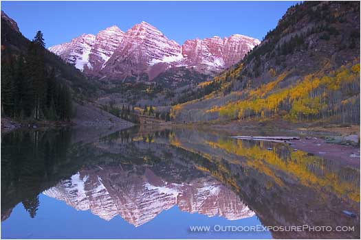 Print: Maroon Bells Reflection