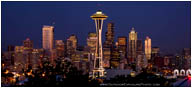 Rights Managed Stock Photo: Seattle Skyline Panorama