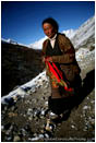 Rights Managed Stock Image: Woman With A Red Scarf