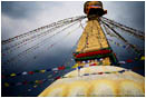 Royalty Free Stock Photo: Storm Brewing Over The Great Stupa