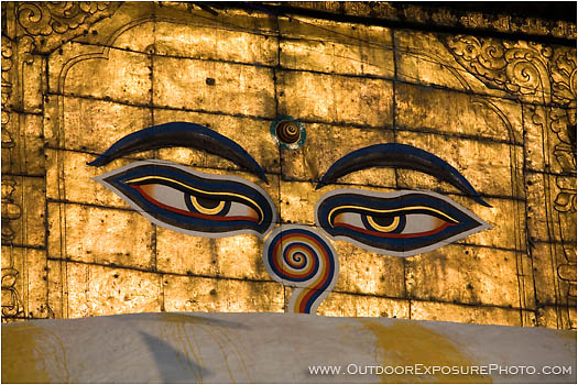 Print: The All Seeing Eyes Of Buddha