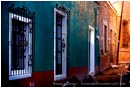 Rights Managed Stock Photo: Lamp Lit Callejon