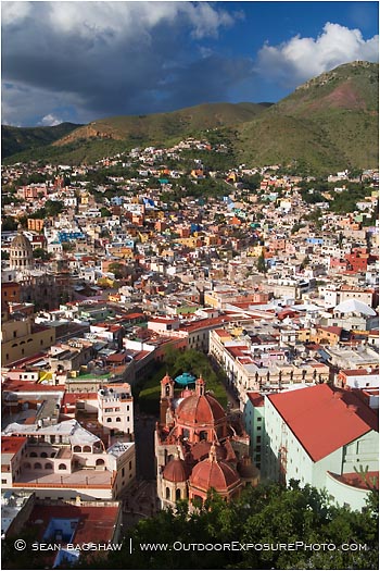 Above The Church Of San Diego Stock Image, Guanajuato, Mexico