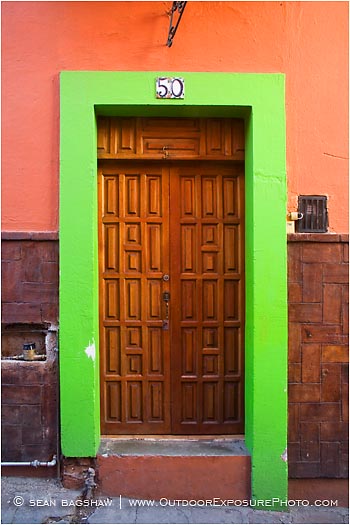 Print: Green Door Frame