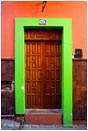 Print: Green Door Frame