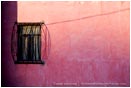 Rights Managed Stock Photo: Pink Wall And Single Window