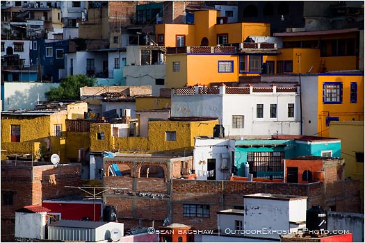 Rights Managed Stock Photo: Colorful Guanajuato Houses