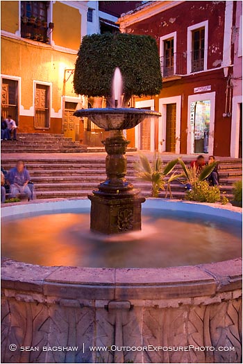 Royalty Free Stock Photo: Plazuela de Los Angeles Fountain