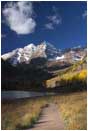 Royalty Free Stock Photo: Path around Maroon Lake