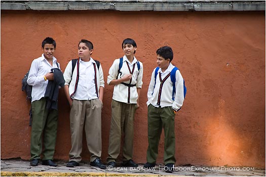 Rights Managed Stock Image: Waiting For The Bus