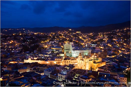 Royalty Free Stock Photo: Guanajuato At Night
