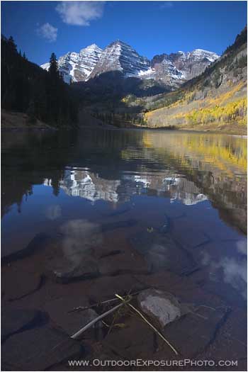 Royalty Free Stock Photo: Maroon Bells Reflection II