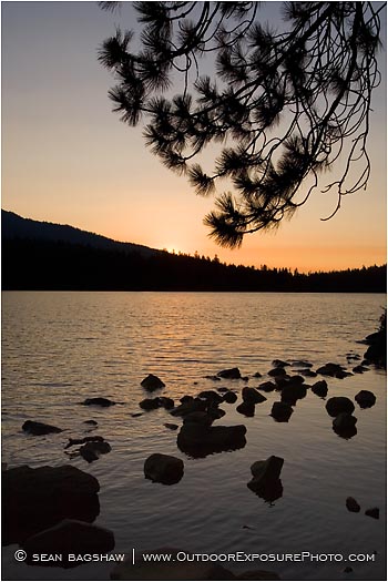 Royalty Free Stock Photo: Sunset At Lake Of The Woods