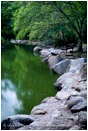 Royalty Free Stock Photo: Upper Duck Pond Park Bench