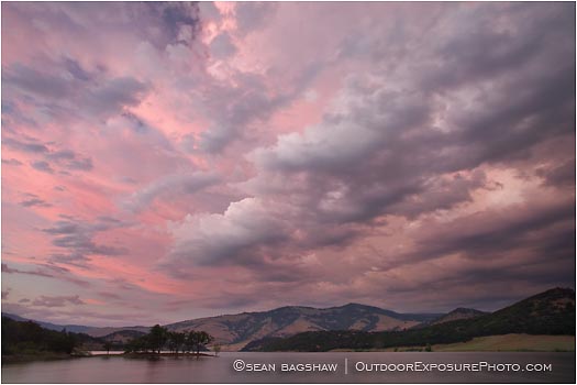 Rights Managed Stock Photo: Dramatic Sky Over Emigrant Lake
