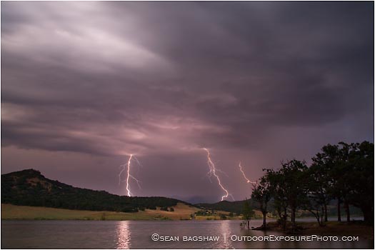 Royalty Free Stock Photo: Lightning Storm At Emigrant Lake