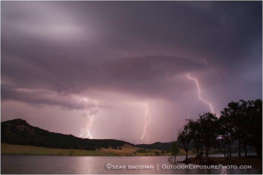 Print: Lightning Storm At Emigrant Lake II
