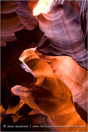 Antelope Canyon II Stock Image, Page, Arizona