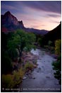 Royalty Free Stock Photo: Dusk in Zion