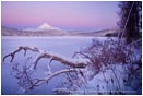 Print: Mt. McLoughlin and Lake Of The Woods at Dawn