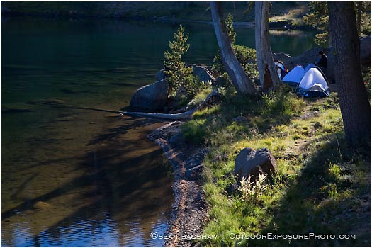 Royalty Free Stock Photo: Camping On Lake 1