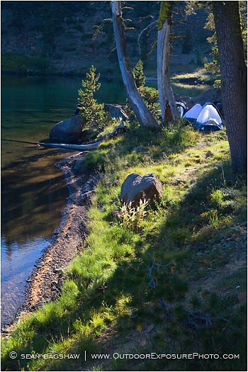 Royalty Free Stock Photo: Camping On Lake 2
