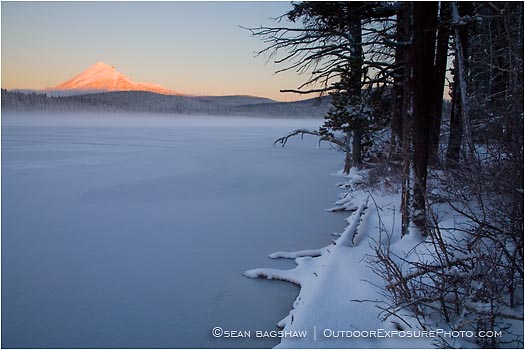 Royalty Free Stock Photo: Mt. McLoughlin and Lake of the Woods 2