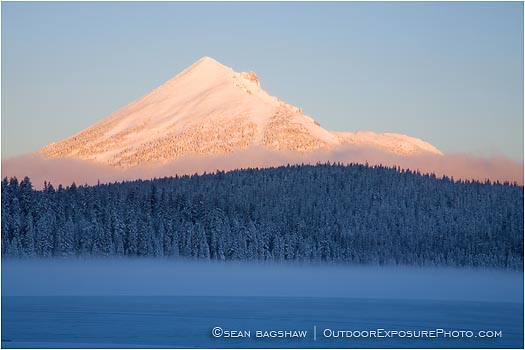 Royalty Free Stock Photo: Mt. McLoughlin and Lake of the Woods 3