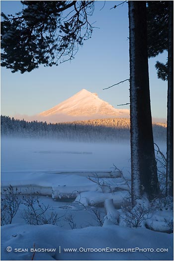 Royalty Free Stock Photo: Mt. McLoughlin and Lake of the Woods 5