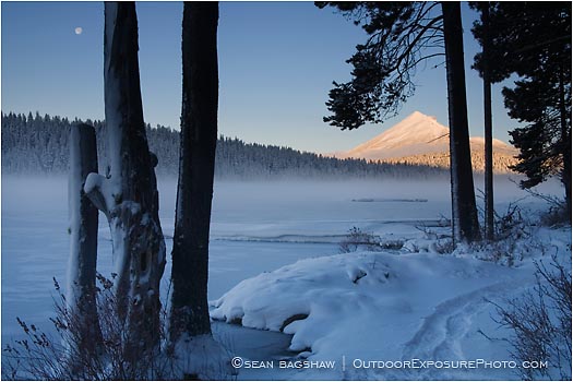 Royalty Free Stock Photo: Mt. McLoughlin and Lake of the Woods 6
