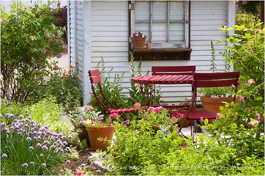 Royalty Free Stock Photo: Garden Patio 1