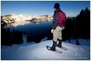 Royalty Free Stock Photo: Snowshoeing 1
