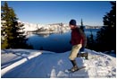 Royalty Free Stock Photo: Snowshoeing 3