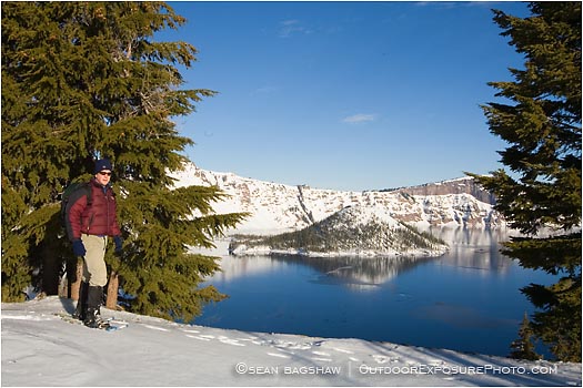 Royalty Free Stock Photo: Snowshoeing 6