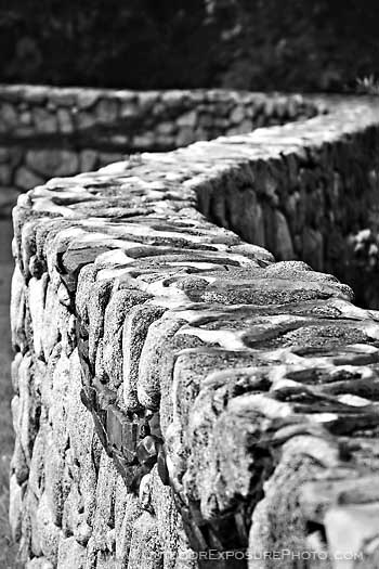 Royalty Free Stock Photo: Rock Wall Black And White