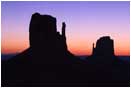 Sunrise behind the Mittens II Print Monument Valley, Arizona