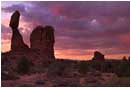 Print: Stormy Morning, Balanced Rock