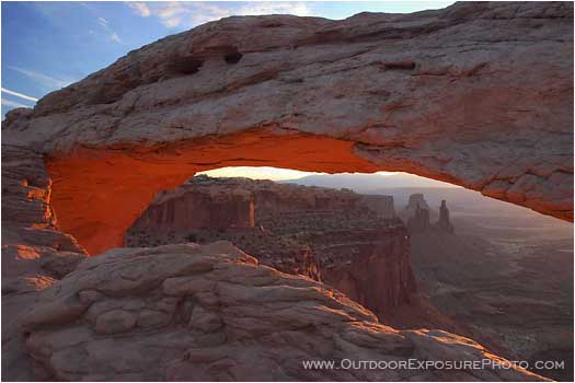 Royalty Free Stock Photo: Mesa Arch Sunrise Glow