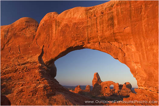 Print: Turret Arch through North Window