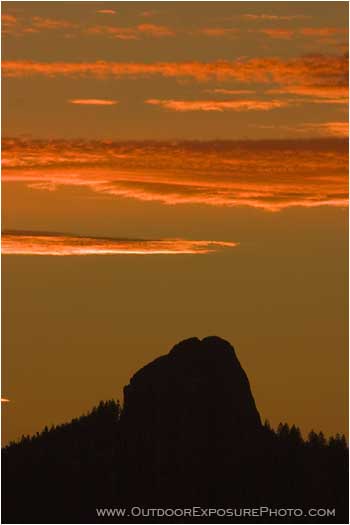 Royalty Free Stock Photo: Pilot Rock Sunrise II
