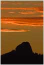 Pilot Rock Sunrise II Stock Image Ashland, Oregon