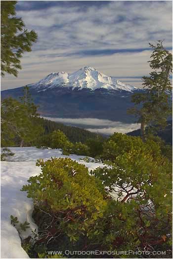 Royalty Free Stock Photo: Mt. Shasta, November II