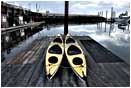 Royalty Free Stock Photo: Docked Kayaks