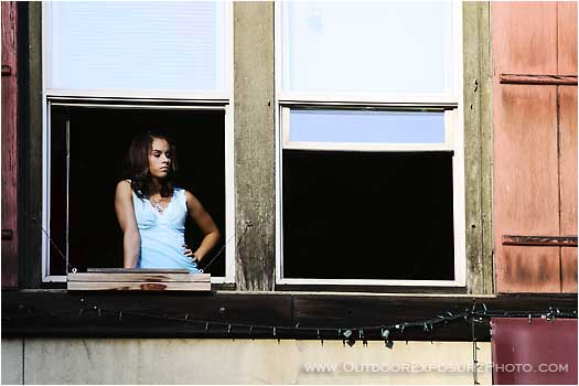 Rights Managed Stock Photo: Girl in the Window